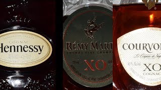 XO Cognac Challenge Hennessy Vs Remy Martin Vs Courvoisier [upl. by Ellenid924]