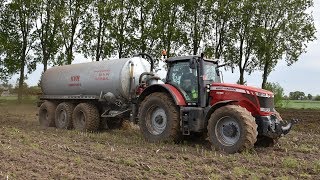 Massey Ferguson 8690 amp KVH mesttank  Loonw Nils De Mol [upl. by Maril]