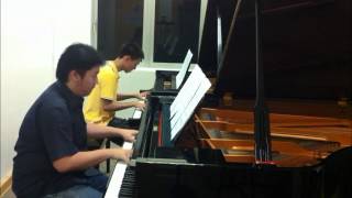 Infinity Blade  THE GOD KING on 2 Pianos [upl. by Lenrow]