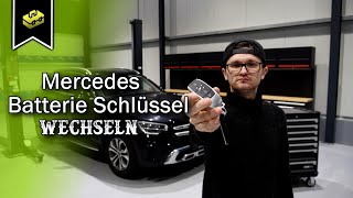 Mercedes Benz GLC Schlüssel Batterie wechseln  Lounge Battery Replacement  VitjaWolf  Tutorial [upl. by Stent994]