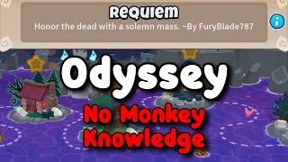 BTD6 Odyssey Hard Mode Tutorial  No Monkey Knowledge  No Hero  Requiem [upl. by Nitsirhc823]