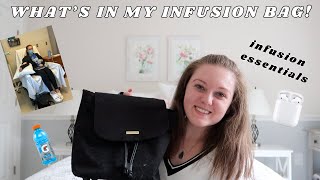 WHATS IN MY INFUSION BAG  infusion essentials [upl. by Latricia]