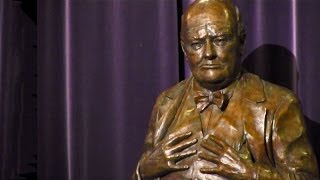 Sculpture of Winston Churchill Unveiled at RUSI [upl. by Jb]