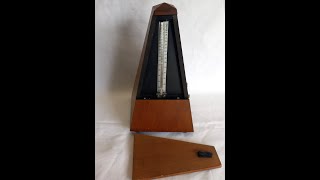 Vintage 60s Wittner German metronome in mahogany case sold by Antique Geezer on eBay UK [upl. by Liauqram]