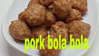 Paano ako gumawa ng pork bola bola [upl. by Nale]