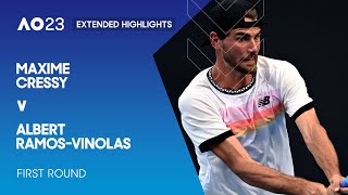 Maxime Cressy v Albert RamosVinolas Extended Highlights  Australian Open 2023 First Round [upl. by Polito664]