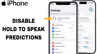 How To Disable Hold To Speak Predictions On iPhone Settings [upl. by Wanonah]