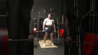 Tom Stoltman Deadlifts 410KG Raw [upl. by Ahsiad]