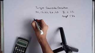 CFA Level 1 Quants Reading 3 What is Target Downside Deviation [upl. by Yornoc]