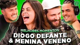 DIOGO DEFANTE amp MENINA VENENO NO PODPAH  MELHORES MOMENTOS [upl. by Tattan]