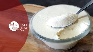 How To Make Mascarpone  Homemade Mascarpone  Michael Lim [upl. by Kahlil]