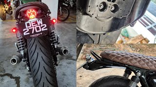 Customized Triumph Speed Twin 900 Tail Tidy [upl. by Tnahs918]