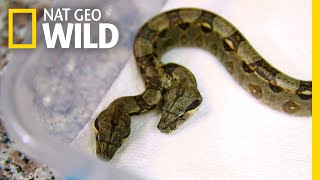 Rare TwoHeaded Snake Surprises Vets  Nat Geo Wild [upl. by Giulietta]