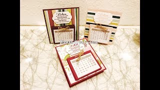 Silvester Gäste Goodie  Tischkalender mit Produkten von Stampin’ Up [upl. by Johannes]