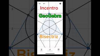 Cómo trazar las bisectrices de un triángulo para ubicar el Incentro con GeoGebra [upl. by Dyane972]