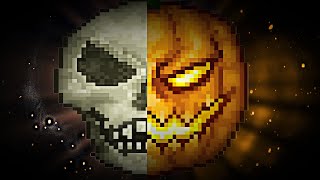 Terraria Many Skeletrons Vs Pumpking 💀🎃 Tmodloader 144 Smash Bros Boss Fight [upl. by Oiluj831]