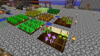 S08E18 Skyblock  Agricraft and Ore Redstodendron and Diamahlia plants [upl. by Tnarb]