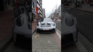 Porsche GT3RS porsche carspotting knokke cars instagramyoutube supercar dreamcar autogespot [upl. by Nered]