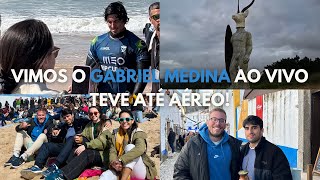 Vimos o GABRIEL MEDINA no Circuito Mundial de SURF de PORTUGAL WSL  ÓBIDOS Medieval  NAZARÉ [upl. by Alaunnoif]