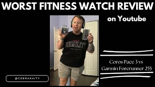 Coros Pace 3 vs Garmin Forerunner 255 — YouTube’s Worst Tech Review 😂 [upl. by Haronid]