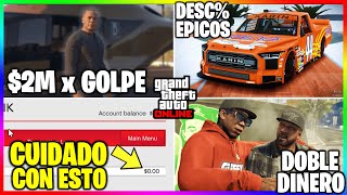 Nueva ACTUALIZACION en GTA DOBLE en GOLPE 2M PROBLEMAS GRAVES SEMANA EPICA PREDLC GTA Online [upl. by Britte]