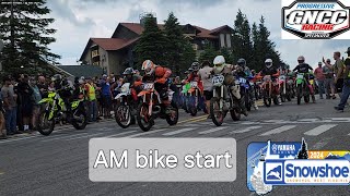 Snowshoe GNCC 2024 AM bike start [upl. by Amalbergas]