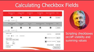 Calculating checkbox values and setting actions to enabledisable checkboxes [upl. by Iliak]