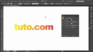Illustrator  Créer un dégradé sur un texte éditable [upl. by Nena773]