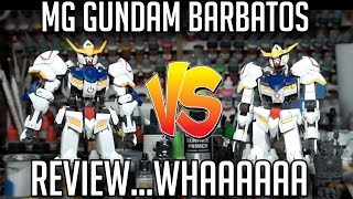 MG Gundam Barbatos HALF A REVIEW AND COMPARISON TO HG [upl. by Elocaj]