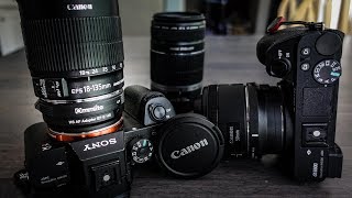 Canon Lenses on Sony Cameras with VIDEO AUTOFOCUS [upl. by Dymphia]