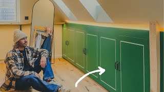 Wir bauen einen Schrank für die Dachschräge DIY zum nachbauen 🪚🧡 hausbau diy [upl. by Hermione136]