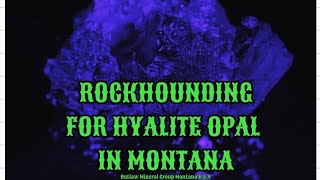 Rockhounding for hyalite opal in Montana [upl. by Ethelda]