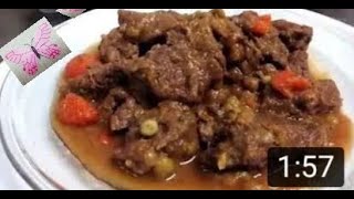 Carne guisada  monsieurcuisinerecetas [upl. by Ynnot]