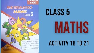 Class 5 Maths Summer holidays work of Allied School activity 18 to 21 [upl. by Areid908]