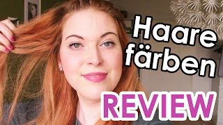 Haare färben  Mein Fazit Haarfarbe blonde Haare rot färben Review [upl. by Adnar993]