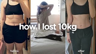 How I lost 10kg 22lbs  70kg ➡️ 60kg  my diet routine for weight loss [upl. by Aney953]