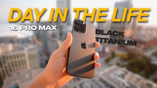 iPhone 16 Pro Max  Day In The Life Review Camera  Battery Test [upl. by Romina]