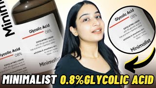 Minimalist 08 Glycolic Acid Toner  How To Use Glycolic Acid  Review [upl. by Brandt]