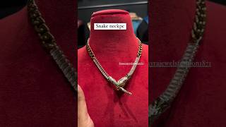 🔥How Snake Necklaces Took Over Fashion🐍 shortfeed yt trending viral snake neckpc [upl. by Ecnerwaled]