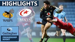 Wasps v Saracens  HIGHLIGHTS  Huge Victory in 70Point Match  Gallagher Premiership [upl. by Annaya]