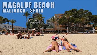 MAGALUF Beach WALKING TOUR Mallorca Spain in 4K [upl. by Afital693]