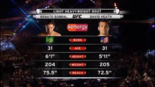 Renato Sobral vs David Heath [upl. by Anum]