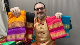 Kanjivarm Paithani  Kasturi Paithani Diwali Sarees collection 😍🥳 [upl. by Zampardi332]