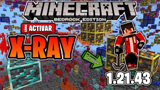 👉 Cómo ACTIVAR XRAY para Minecraft Bedrock 12143 Nueva Versión [upl. by Fleta]