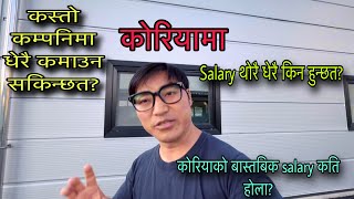 KOREA KO KASTO COMPANY MA RAMRO KAMAI HUNX TA  Korea Ko Salary Kati Hola  Dli Leembu Vlogs [upl. by Camus]