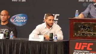 UFC 189 prefight press conference highlights with Conor McGregor Chad Mendes [upl. by Hotchkiss]