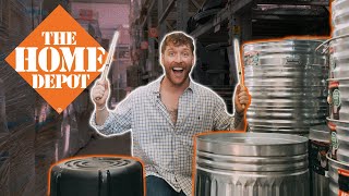 Music producer remakes Home Depot theme song in the store [upl. by Rosalee820]