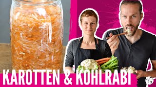 Karotten amp Kohlrabi ganz schnell amp einfach fermentieren [upl. by Nikola]