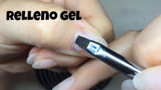 Relleno uñas de gel  Tutorial fácil paso a paso [upl. by Novelia355]