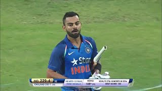 Virat Kohli 122 105 vs England 1st ODI 2017 Pune Ball By Ball [upl. by Eslud]